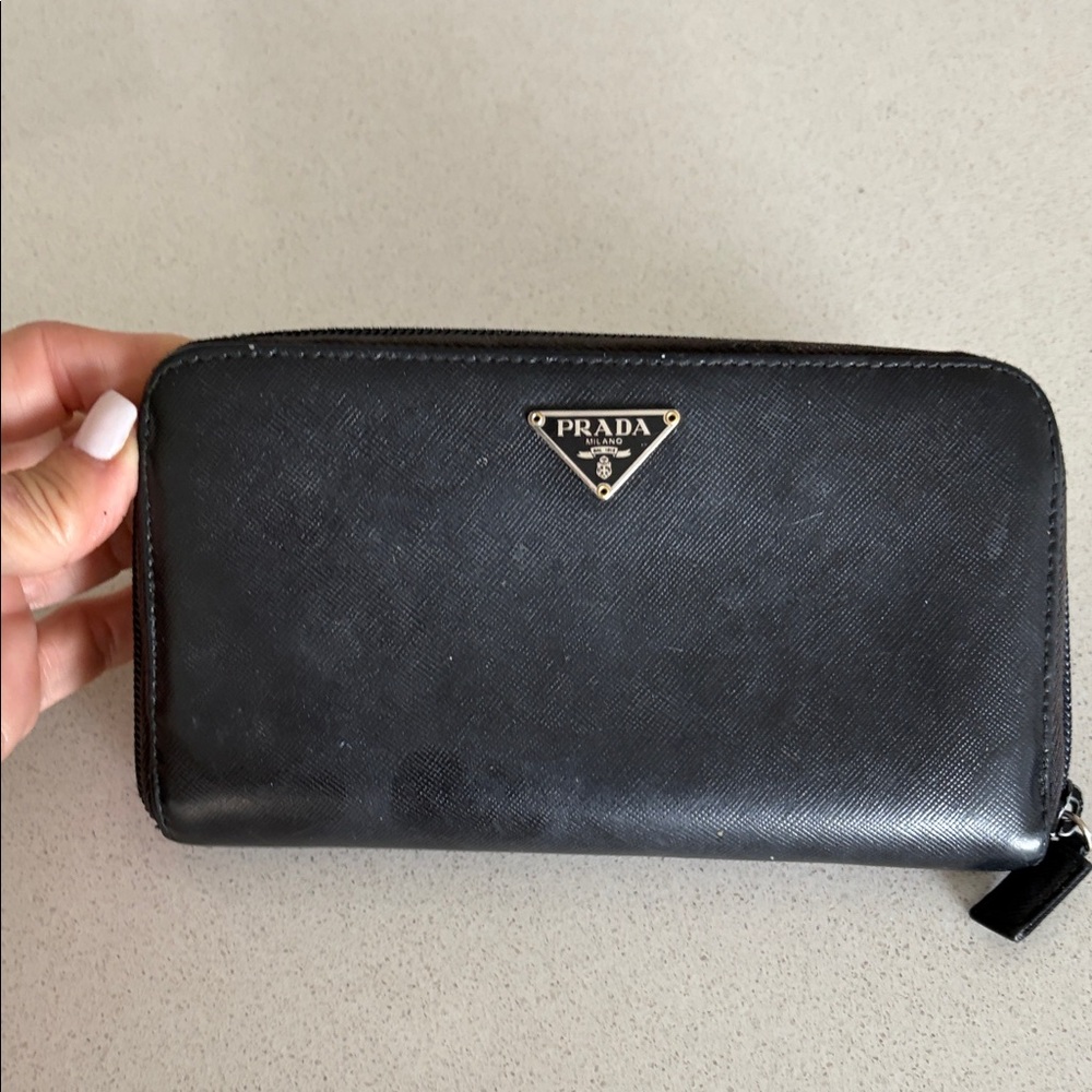 Black Saffiano Wallet Designer Inspired